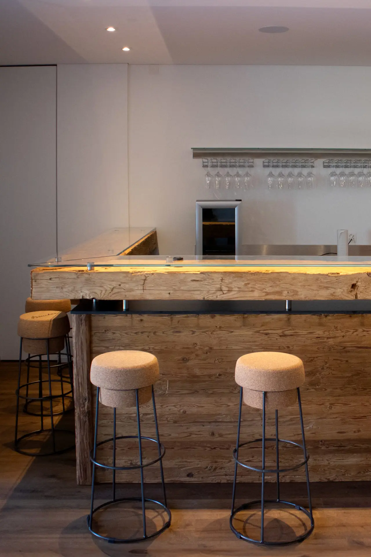 Bar en bois rustique.